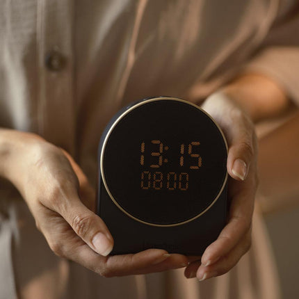 Kreafunk Ivy Alarm Clock W/ Bluetooth Speaker - Black.