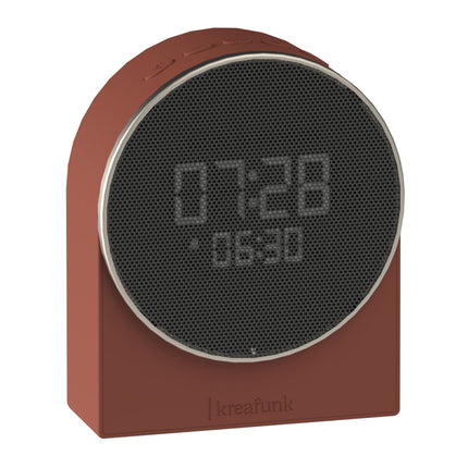 Kreafunk Ivy Alarm Clock W/ Bluetooth Speaker - Terracotta.