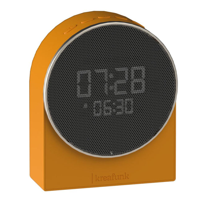 Kreafunk Ivy Alarm Clock W/ Bluetooth Speaker - Mango Burst.