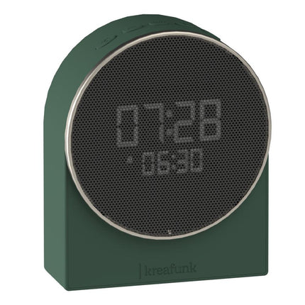 Kreafunk Ivy Alarm Clock W/ Bluetooth Speaker - Nordic Green.