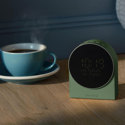 Kreafunk Ivy Alarm Clock W/ Bluetooth Speaker - Nordic Green.