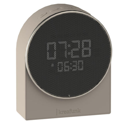 Kreafunk Ivy Alarm Clock W/ Bluetooth Speaker - Ivory Sand.