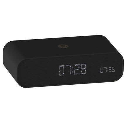 Kreafunk Wakie Alarm Clock Qi Charger + Bluetooth - Black.