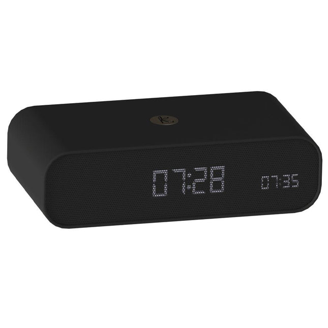 Kreafunk Wakie Alarm Clock Qi Charger + Bluetooth - Black.