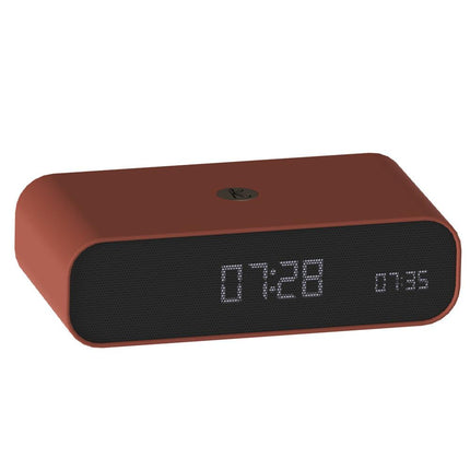 Kreafunk Wakie Alarm Clock Qi Charger + Bluetooth - Terracotta.