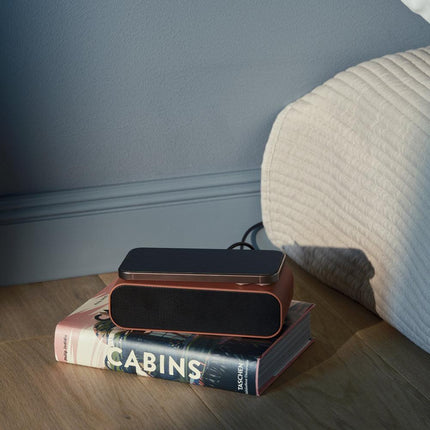 Kreafunk Wakie Alarm Clock Qi Charger + Bluetooth - Terracotta.