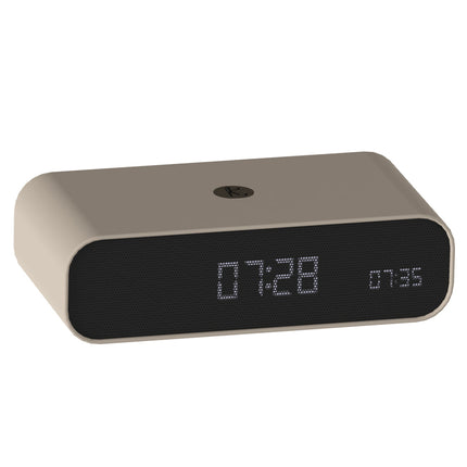 Kreafunk Wakie Alarm Clock Qi Charger + Bluetooth - Ivory Sand.