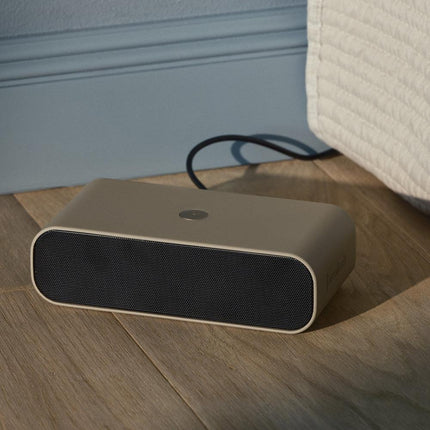 Kreafunk Wakie Alarm Clock Qi Charger + Bluetooth - Ivory Sand.