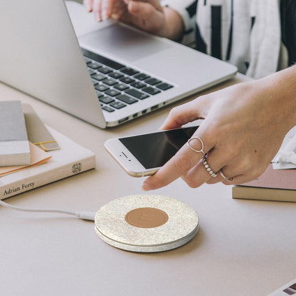 Kreafunk Wicharge 2 Wireless Qi Charger 15W - Wheat.