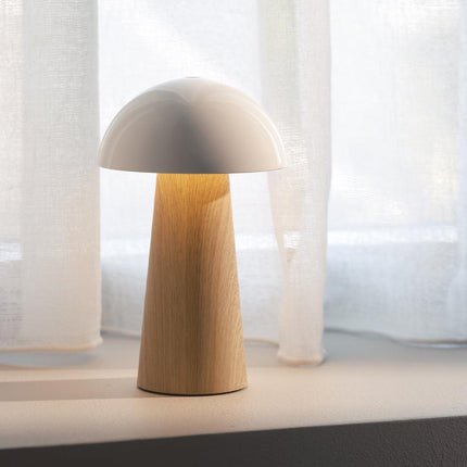 Kreafunk Bello Lamp, Portable And Rechargeable - Light Wood.