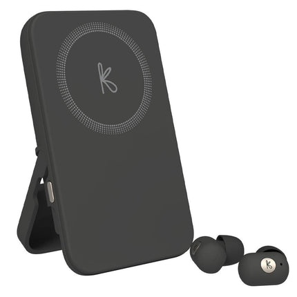 Kreafunk Tocharge Go Powerbank + Earbuds - Black.