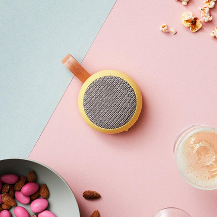 Kreafunk Ago 2 Fabric Bluetooth Speaker - Soft Yellow.