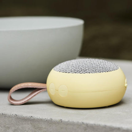 Kreafunk Ago 2 Fabric Bluetooth Speaker - Soft Yellow.