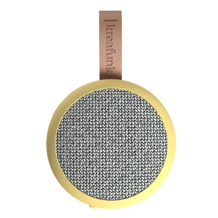 Kreafunk Ago 2 Fabric Bluetooth Speaker - Soft Yellow.