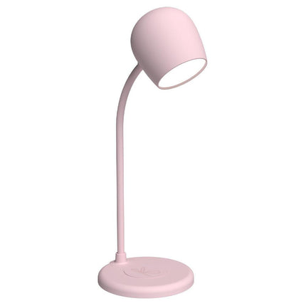 Kreafunk Ellie Lamp W/ Qi Charger And Bluetooth Speaker - Dusty Rose.