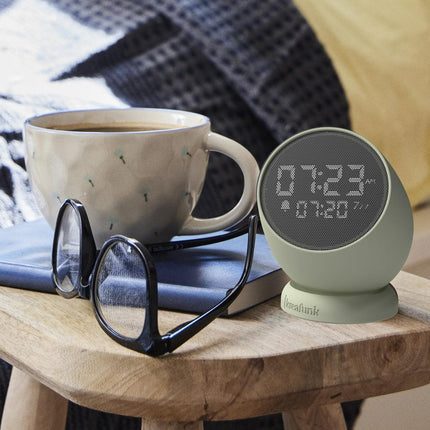 Kreafunk Bell Alarm Clock - Dusty Olive.