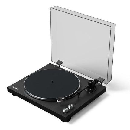 Kanto OBI3 Turntable with Bluetooth 5.3, Preamp, and Pitch Control - Matte Black.
