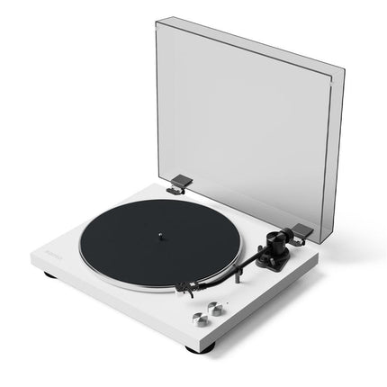 Kanto OBI3 Turntable with Bluetooth 5.3, Preamp, and Pitch Control - Matte White.