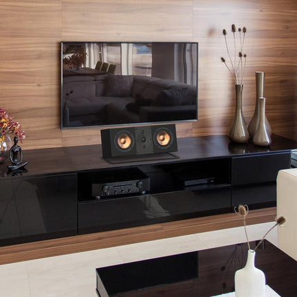 Kanto S10 Low-Profile Angled Sound Bar and Center Channel Speaker Stand for Home Theater.