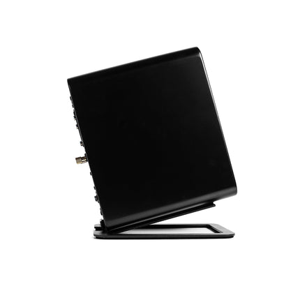 Kanto S4 Angled Desktop Speaker Stands for Midsize Speakers - Pair, Black.