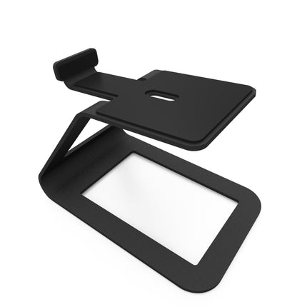 Kanto SE4 Elevated Desktop Speaker Stands for Midsize Speakers - Pair, Black.