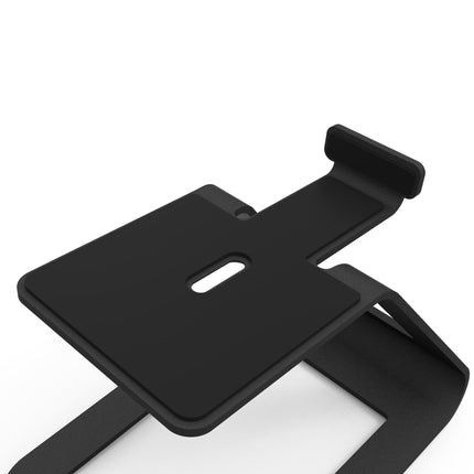 Kanto SE4 Elevated Desktop Speaker Stands for Midsize Speakers - Pair, Black.