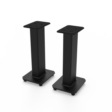 Kanto SX22 22" Tall Fillable Speaker Stands with Isolation Feet - Pair, Black.