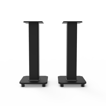 Kanto SX22 22" Tall Fillable Speaker Stands with Isolation Feet - Pair, Black.