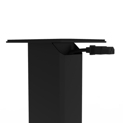 Kanto SX22 22" Tall Fillable Speaker Stands with Isolation Feet - Pair, Black.