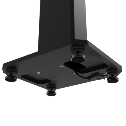 Kanto SX22 22" Tall Fillable Speaker Stands with Isolation Feet - Pair, Black.