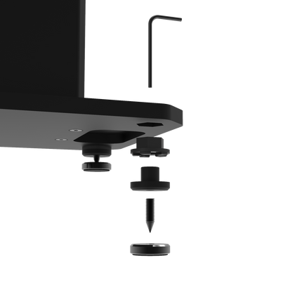 Kanto SX22 22" Tall Fillable Speaker Stands with Isolation Feet - Pair, Black.
