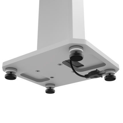 Kanto SX22W 22" Tall Fillable Speaker Stands with Isolation Feet - Pair, White.