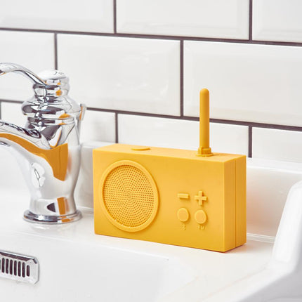 Lexon Thykho 3 Fm Radio & Bluetooth Speaker - Yellow.