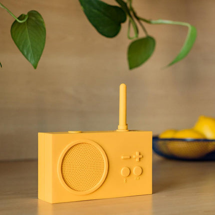 Lexon Thykho 3 Fm Radio & Bluetooth Speaker - Yellow.