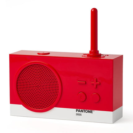 Lexon Thykho 3 Fm Radio & Bluetooth Speaker PANTONE -2035 Red.