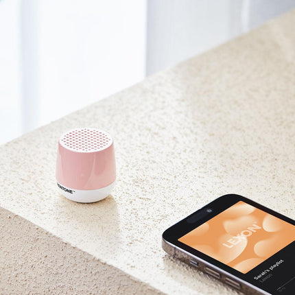 Lexon Mino+ Mini Bluetooth Speaker PANTONE - Rose Pink.