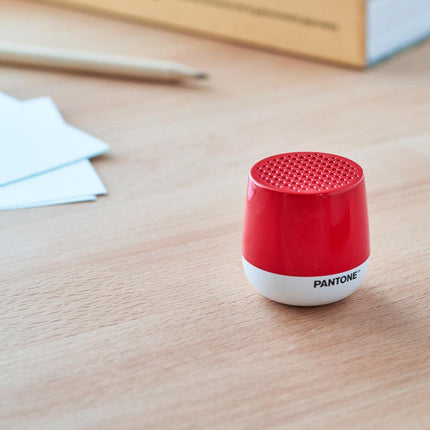 Lexon Mino+ Mini Bluetooth Speaker PANTONE - 2035 Red.