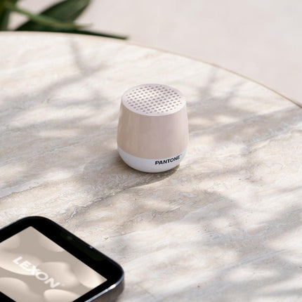 Lexon Mino+ Mini Bluetooth Speaker PANTONE - Sand.