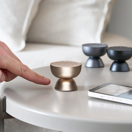 Lexon Tamo Infinitely Pairable Bluetooth Speaker - Gold.