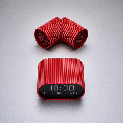 Lexon Ray Set Of Magnetic Bluetooth Speakers - Red.