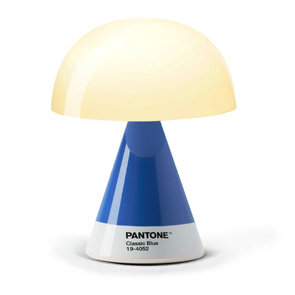 Lexon GIFT Set PANTONE - Includes Mino+ Mini Speaker, Flip Classic Clock, Mina M Lamp, Thykho 3  Speaker - Classic Blue.