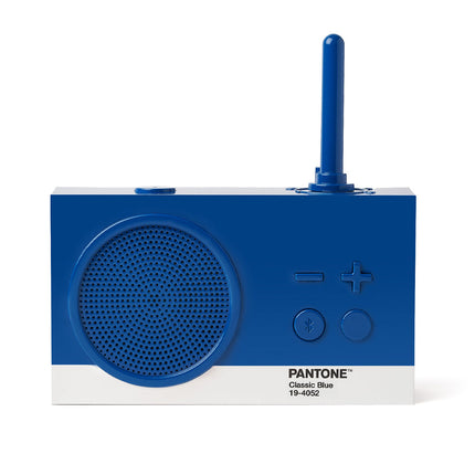 Lexon GIFT Set PANTONE - Includes Mino+ Mini Speaker, Flip Classic Clock, Mina M Lamp, Thykho 3  Speaker - Classic Blue.