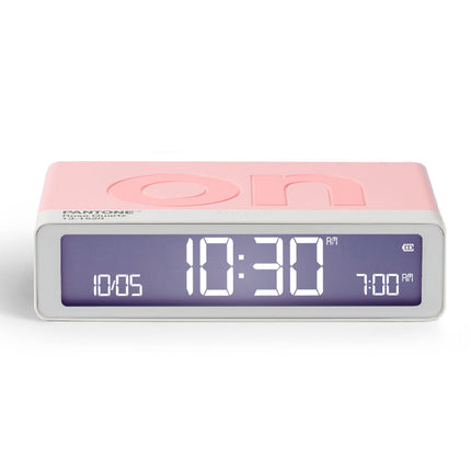 Lexon GIFT Set PANTONE - Includes Mino+ Mini Speaker, Flip Classic Clock, Mina M Lamp, Thykho 3  Speaker - Rose Pink.