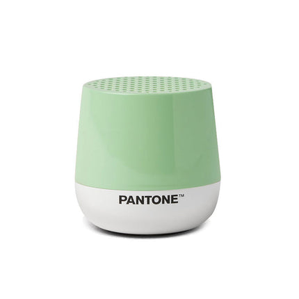 Lexon GIFT Set PANTONE - Includes Mino+ Mini Speaker, Flip Classic Clock, Mina M Lamp, Thykho 3  Speaker - Green.