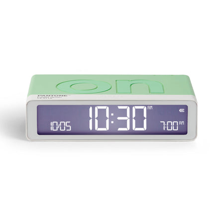 Lexon GIFT Set PANTONE - Includes Mino+ Mini Speaker, Flip Classic Clock, Mina M Lamp, Thykho 3  Speaker - Green.