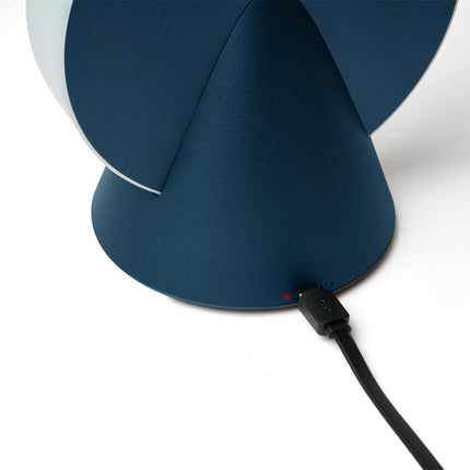 Lexon Conic Spherical Portable Led Lamp - Blue.