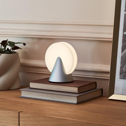 Lexon Conic Spherical Portable Led Lamp - Grey.
