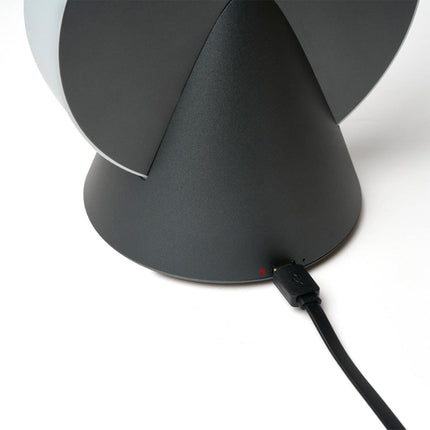 Lexon Conic Spherical Portable Led Lamp - Grey.