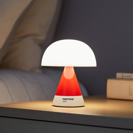 Lexon Mina M Medium Portable Led Lamp PANTONE -2035 Red.