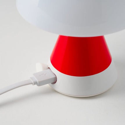 Lexon Mina M Medium Portable Led Lamp PANTONE -2035 Red.